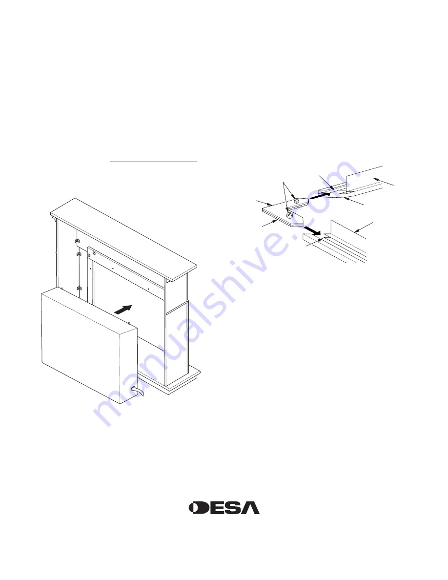 Desa Wall Mantel and Base W32LT Скачать руководство пользователя страница 4