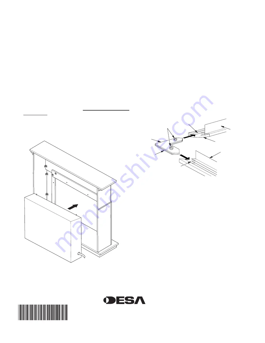 Desa Wall Mantel and Base W32LT Скачать руководство пользователя страница 12