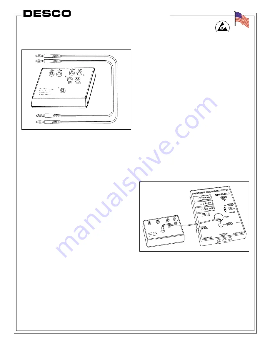 Desco 07010 Operation, Installation And Calibration Instructions Download Page 1