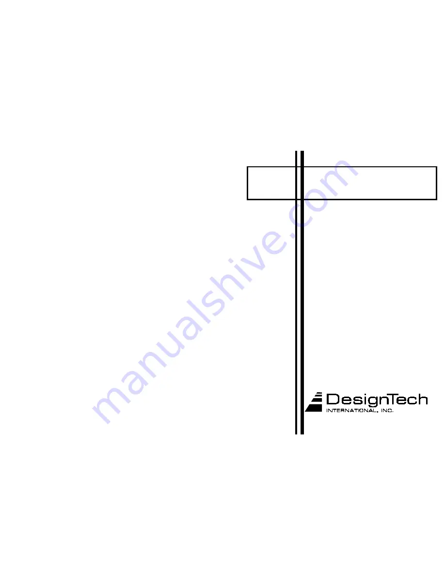 DesignTech Smart Entry 20094 Installation Manual Download Page 1