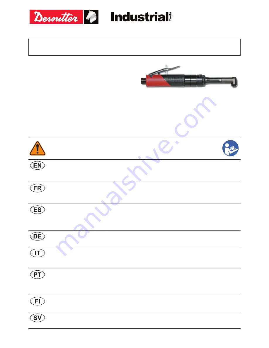 Desoutter 2051475314 Скачать руководство пользователя страница 1