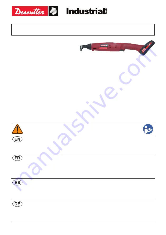 Desoutter ELS15-480-A Manual Download Page 1