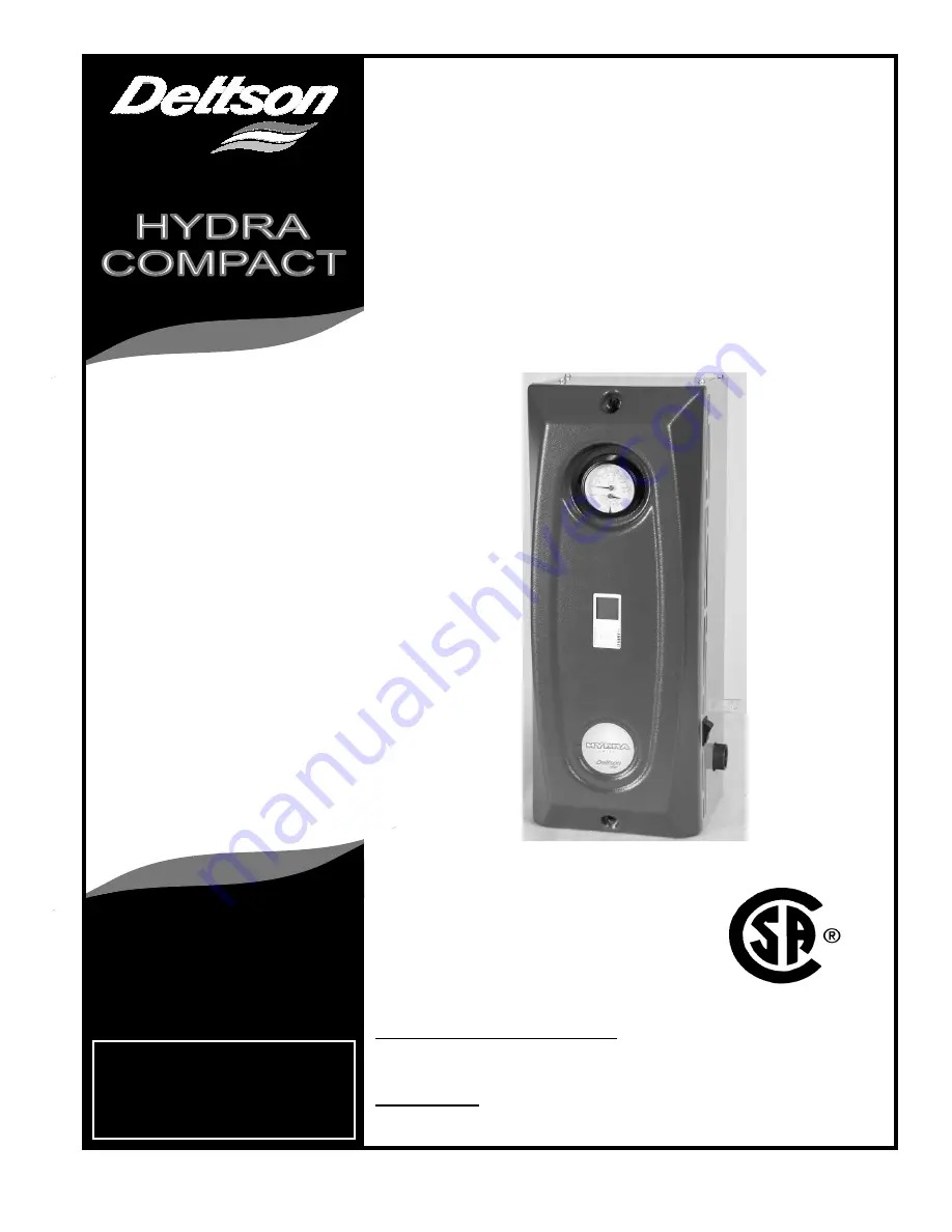 Dettson Hydra Compact HYDRAC03-E2401M Скачать руководство пользователя страница 17