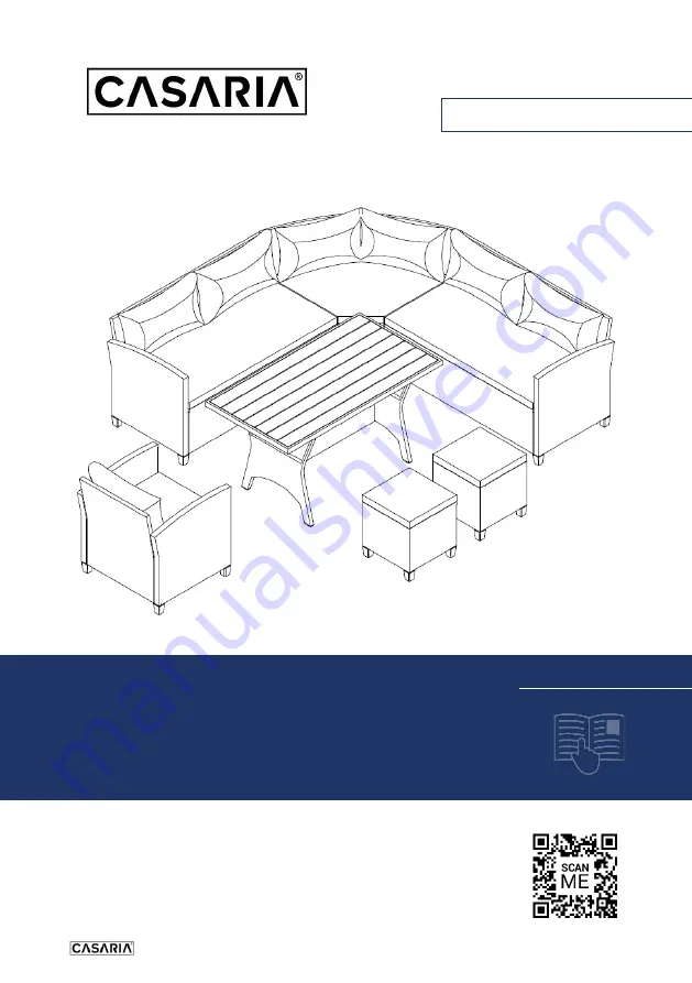 Deuba CASARIA Porto Ecklounge Premium 994857 Скачать руководство пользователя страница 1