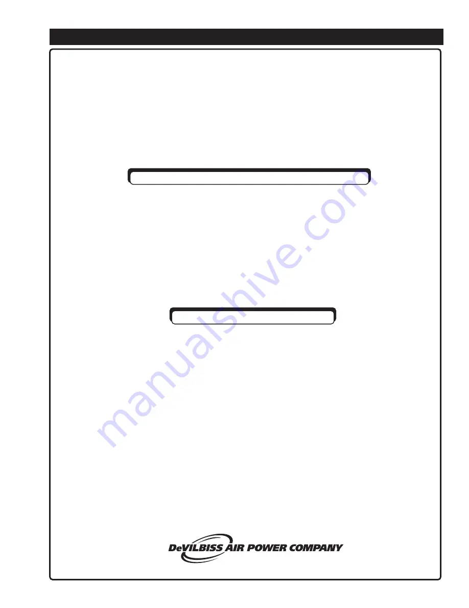 DeVilbiss Air Power Company 3540CWHP Скачать руководство пользователя страница 3