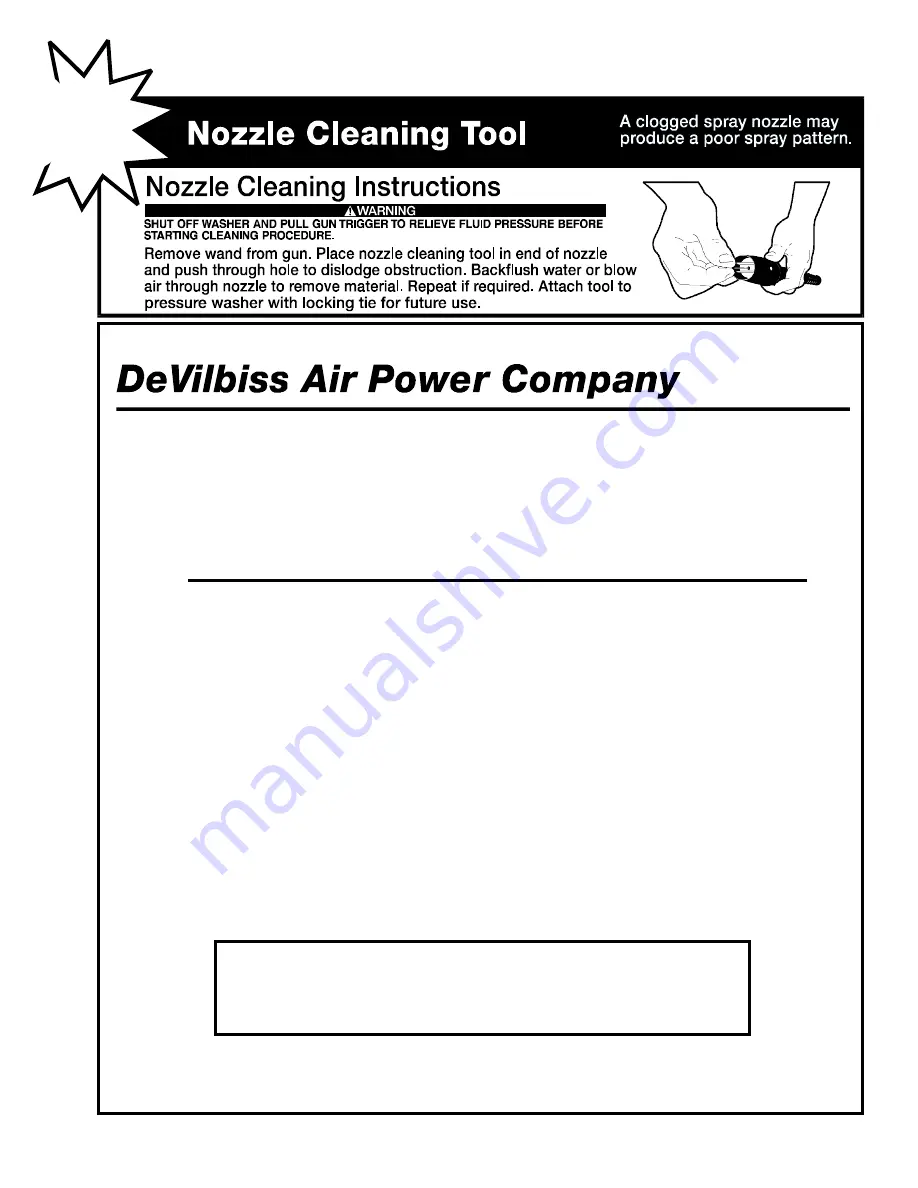 DeVilbiss Air Power Company MGP-1218 Скачать руководство пользователя страница 1