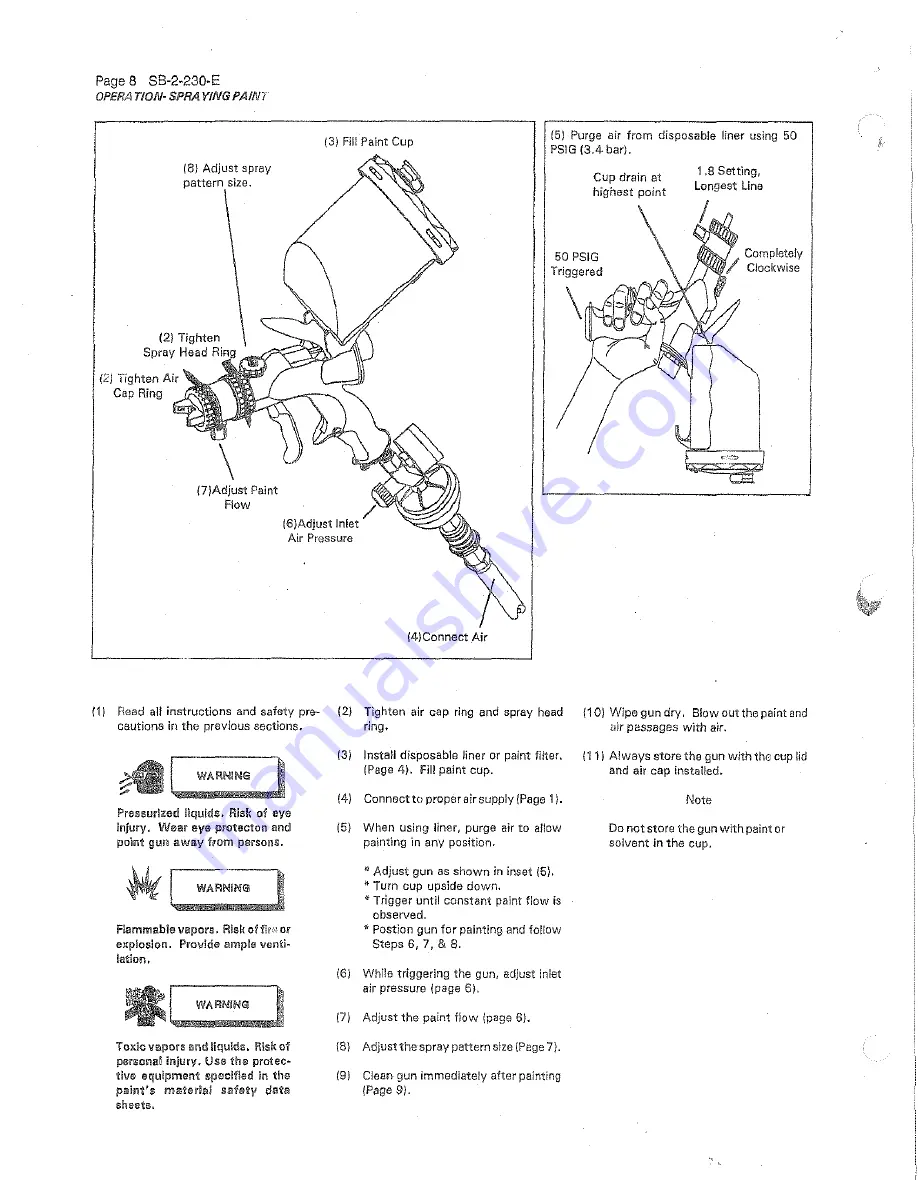 DeVilbiss OMX-5 Owner'S Manual Download Page 8