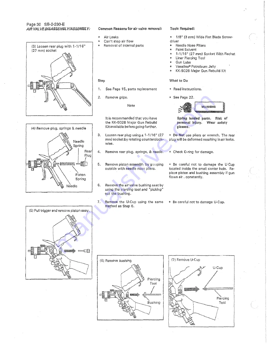 DeVilbiss OMX-5 Owner'S Manual Download Page 30