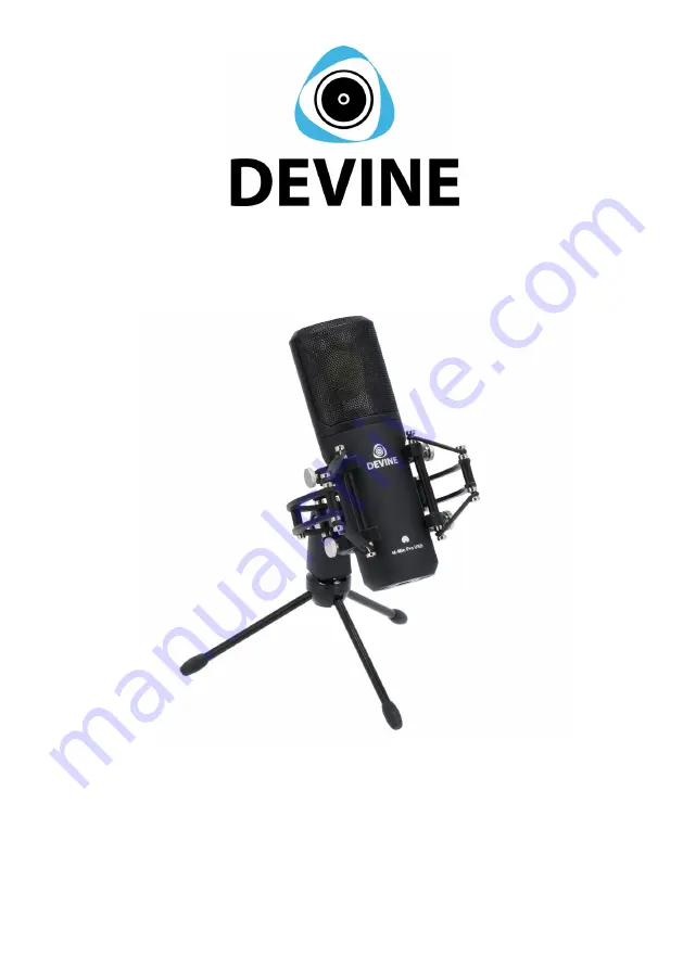 Devine M-Mic PRO USB BK User Manual Download Page 1