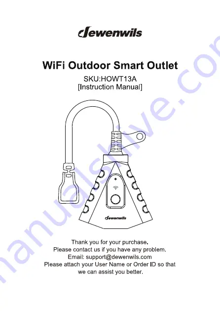 Dewenwils HOWT13A Instruction Manual Download Page 1