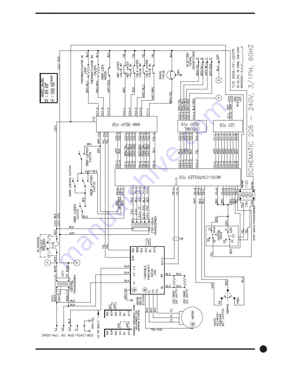 Dexter Laundry T-1200 WN1200XA-12 Schematics Download Page 5