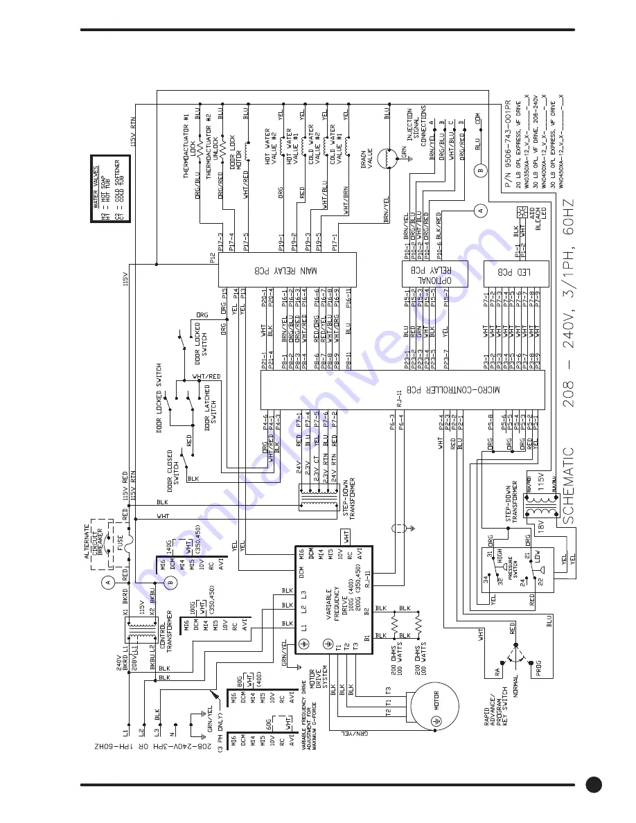 Dexter Laundry T-1200 WN1200XA-12 Schematics Download Page 7