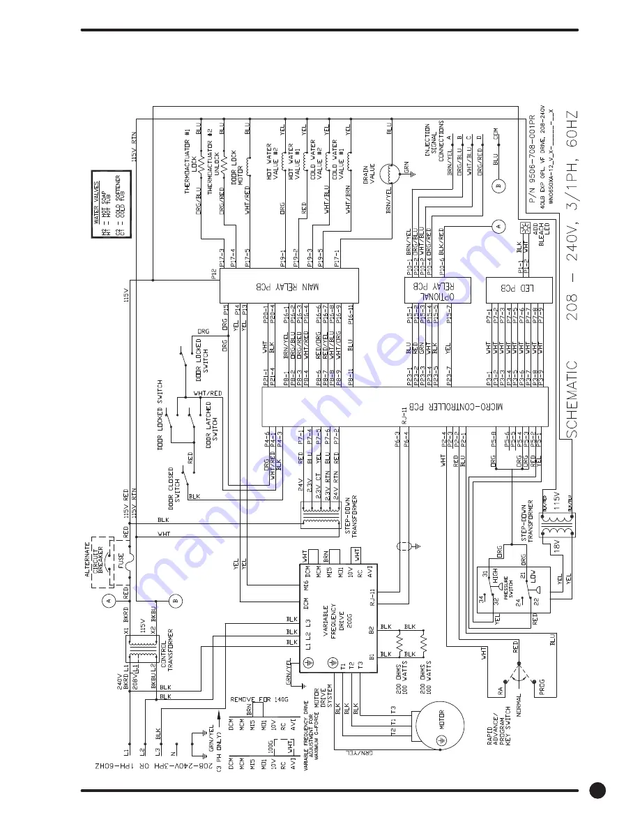 Dexter Laundry T-1200 WN1200XA-12 Schematics Download Page 15