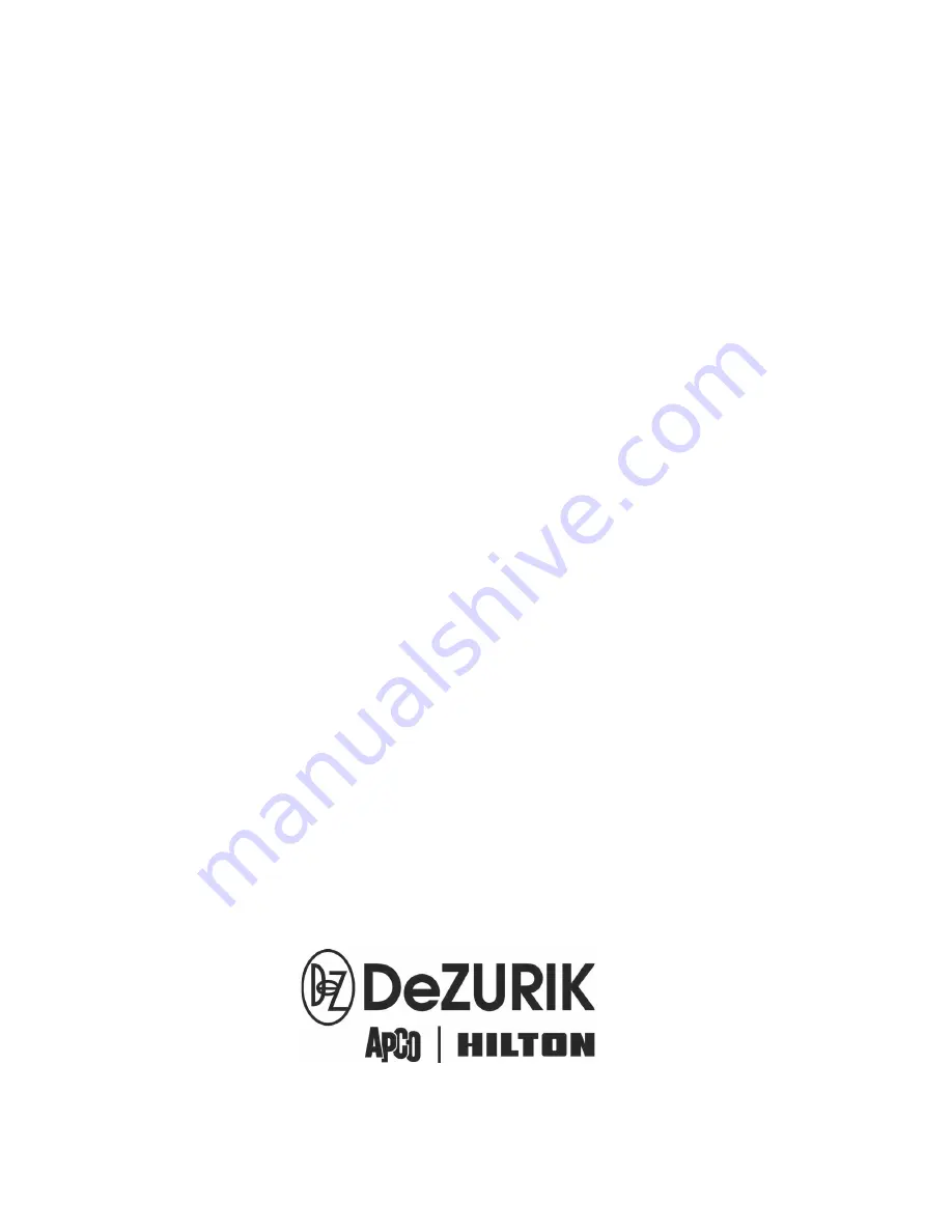 DeZurik APCO CSD-800 User Manual Download Page 18