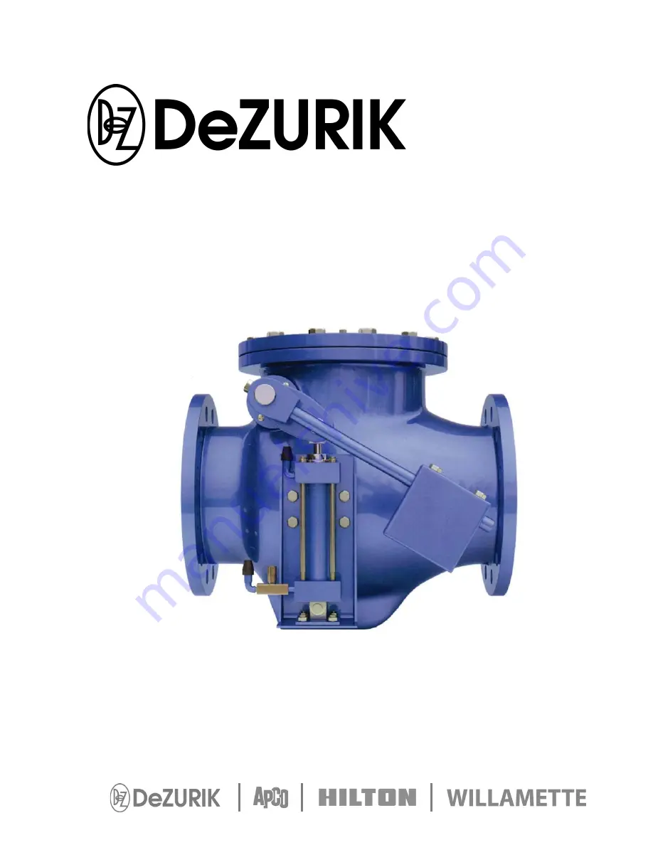 DeZurik APCO CVS-6000 Installation, Operation And Maintenance Manual Download Page 1