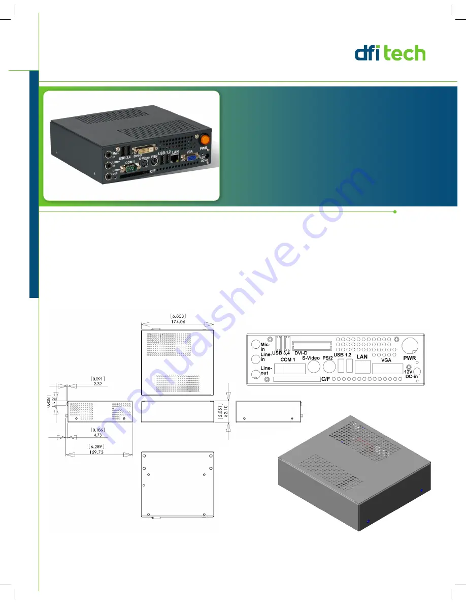 DFI EMBEDDED ES300 Features And Benefits Download Page 1