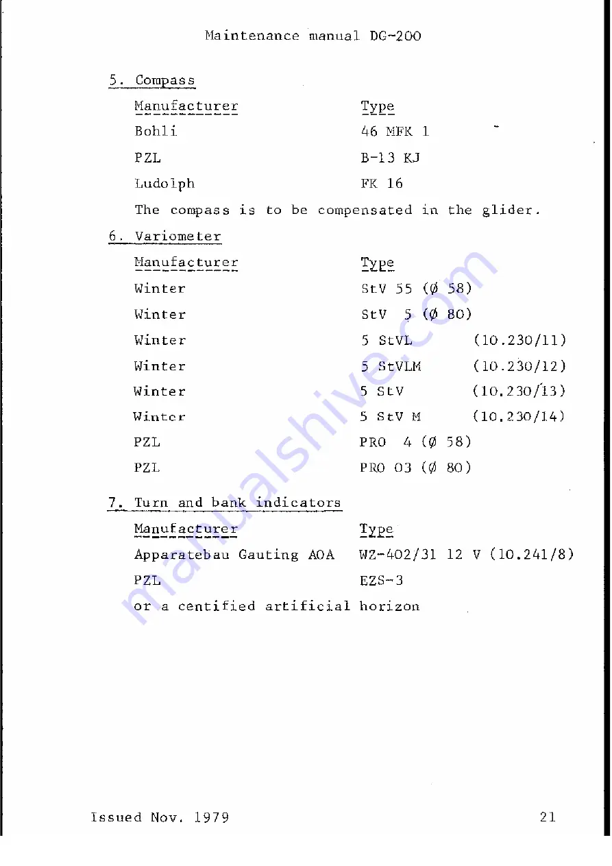 DG Flugzeugbau DG 202 Flight Manual Download Page 199