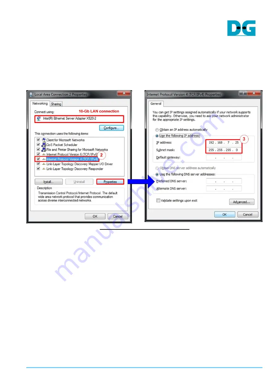 DG TOE10G IP Скачать руководство пользователя страница 8