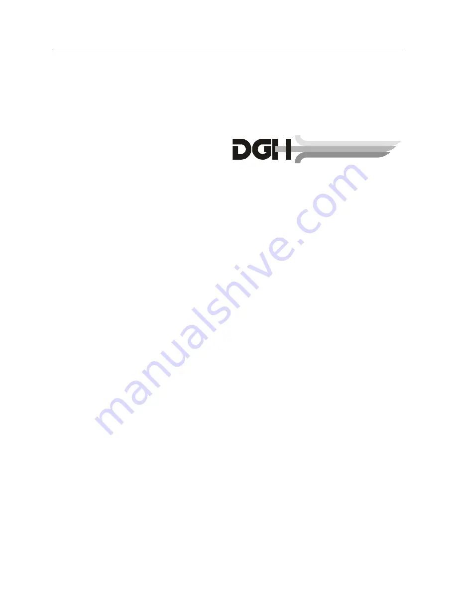 DGH DGH 550 Operator'S Manual Download Page 33