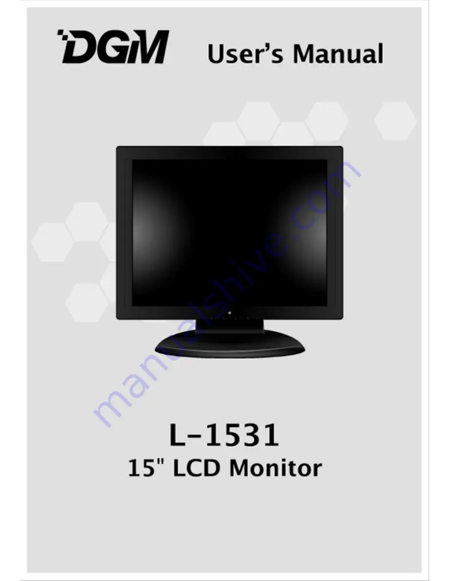 DGM L-1531 User Manual Download Page 1