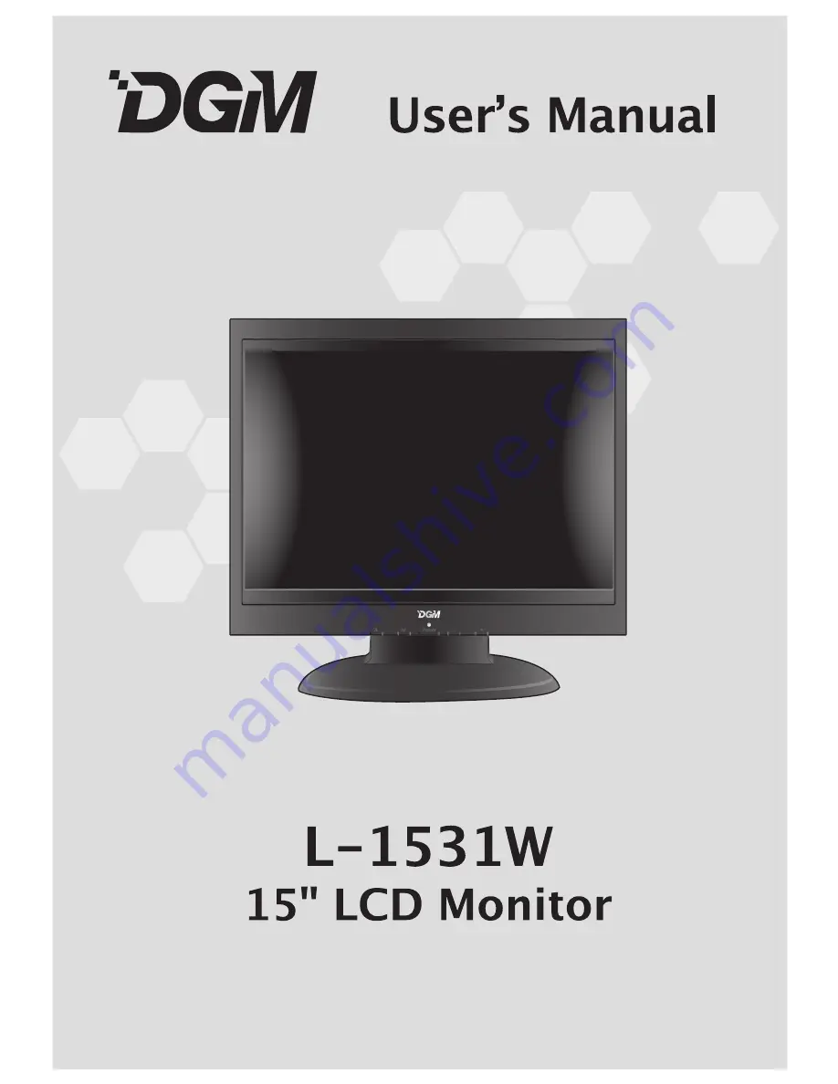 DGM L-1531W User Manual Download Page 1