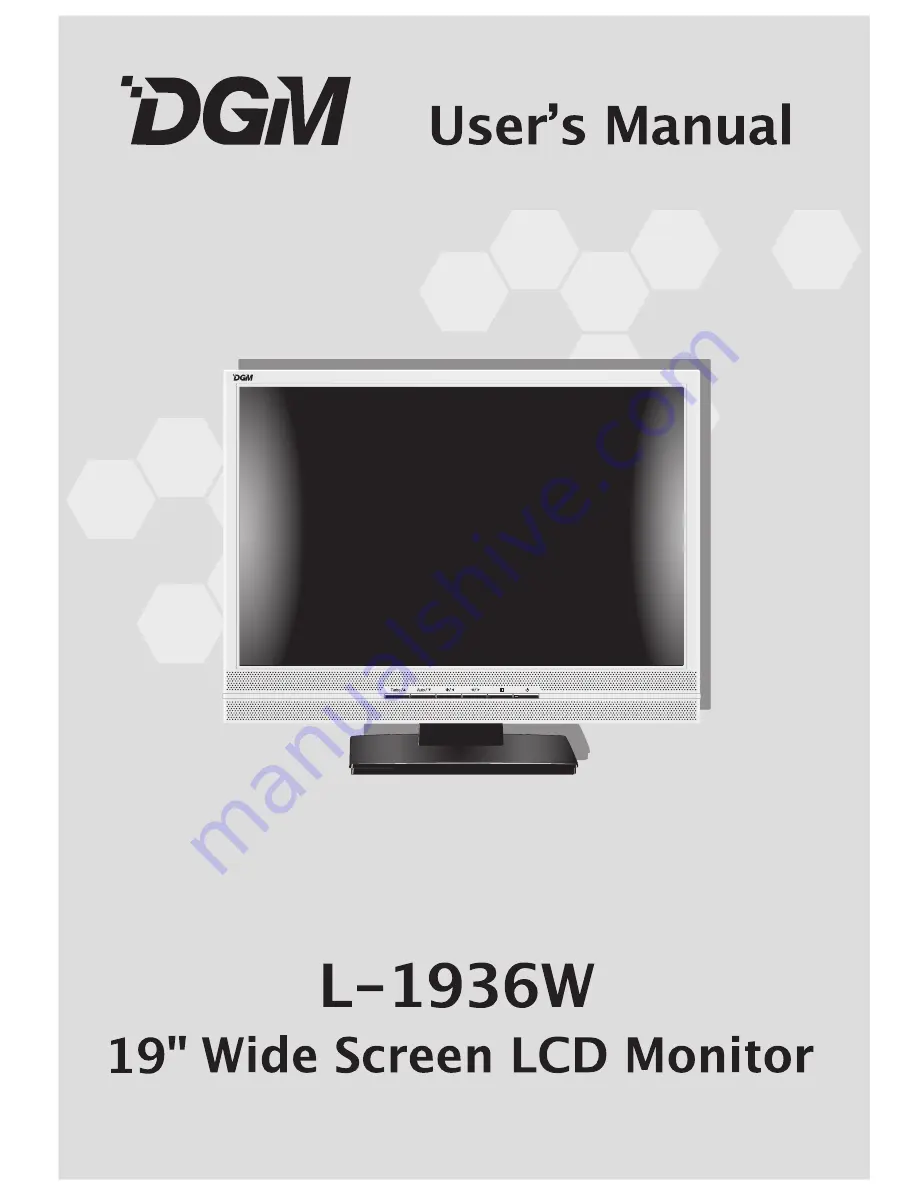 DGM L-1936W User Manual Download Page 1