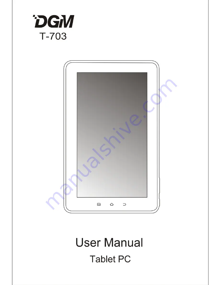 DGM T-703 User Manual Download Page 1