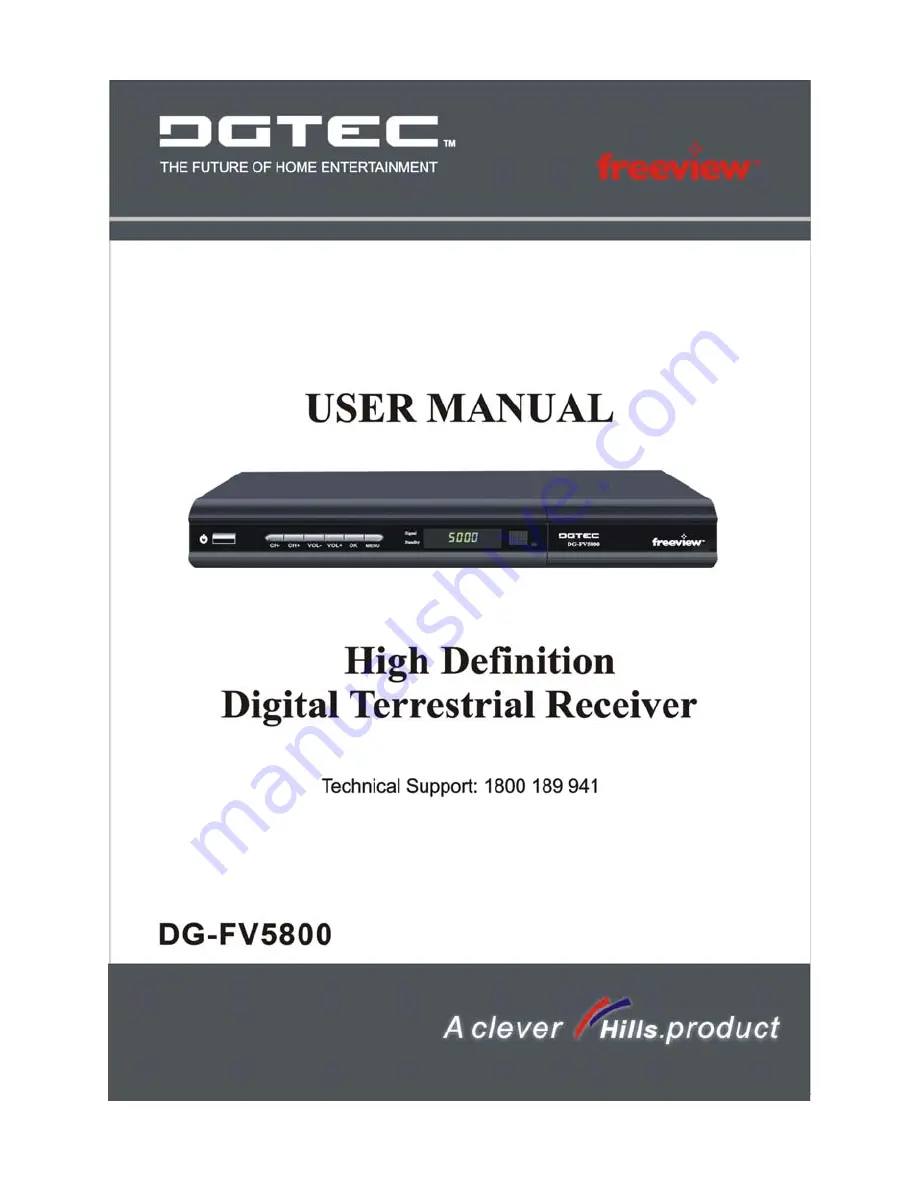 DGTEC DG-FV5800 User Manual Download Page 1