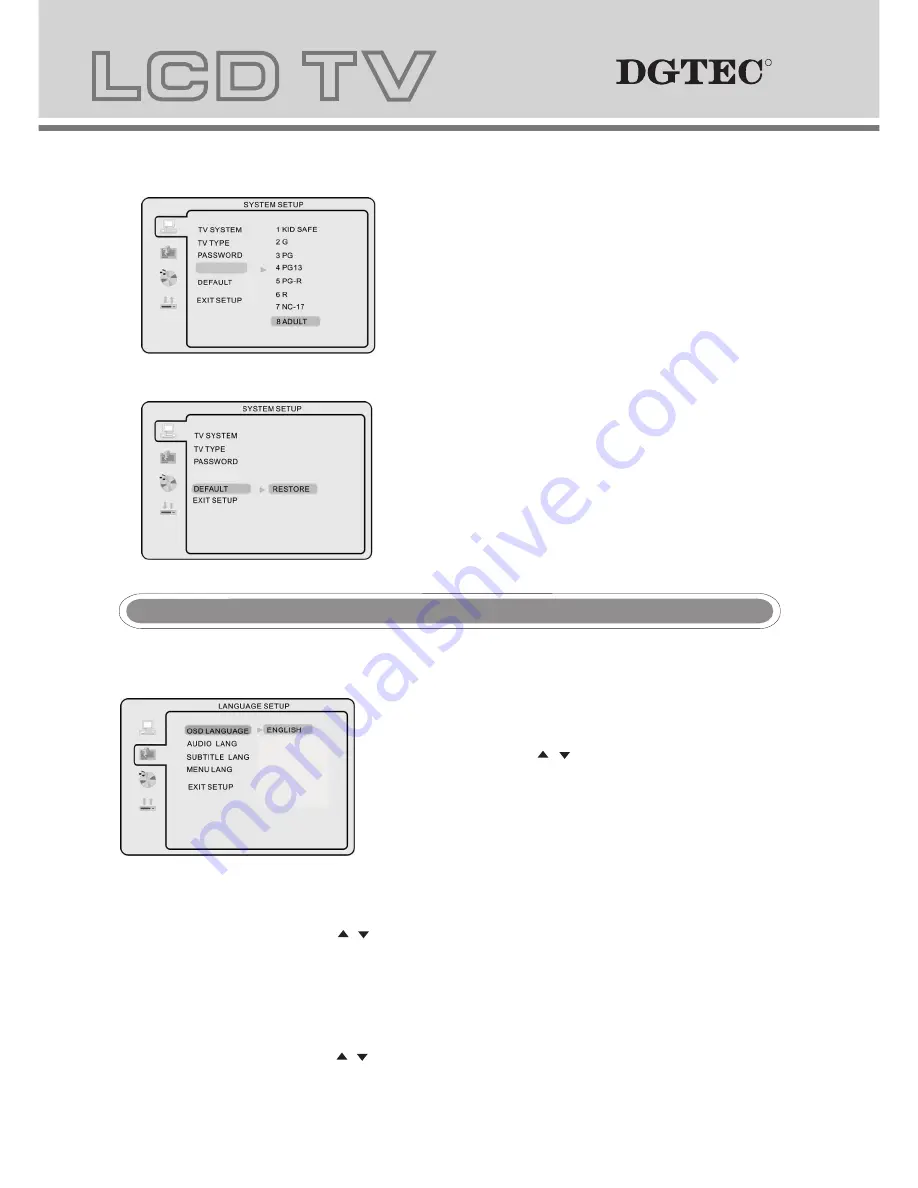 DGTEC DG-HD19LCDVD Скачать руководство пользователя страница 26