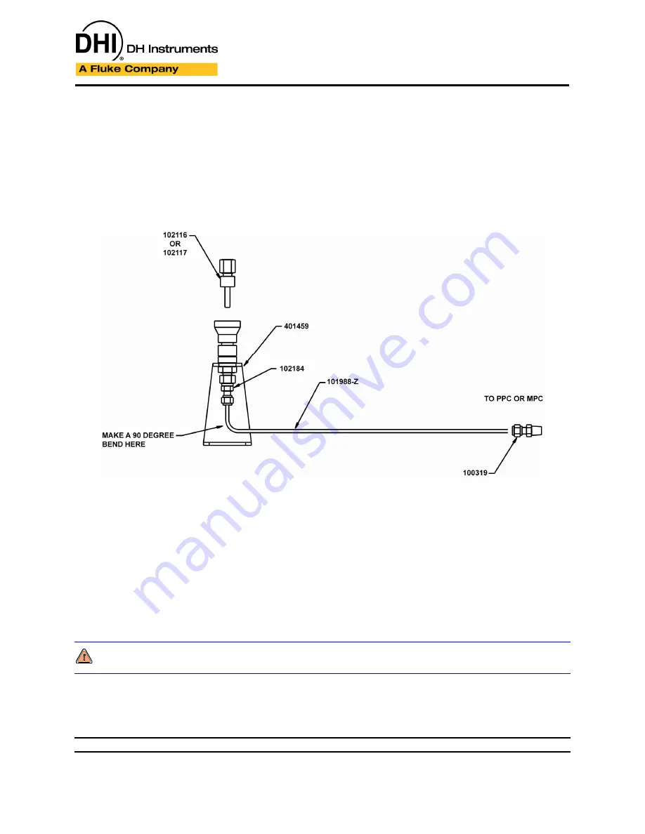 DH Instruments PPC - TEST PORT CONNECTIONS KIT Installation Instructions Download Page 1