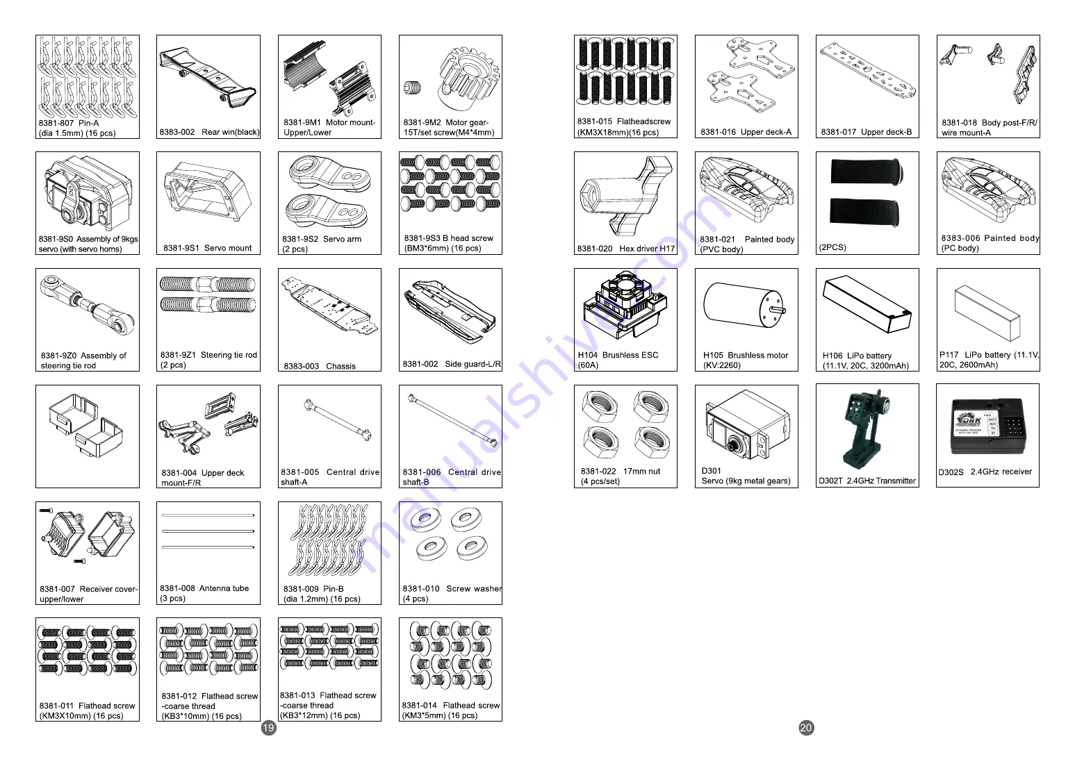 DHK Hobby OPTIMUS 8383 User Instruction Manual Download Page 11