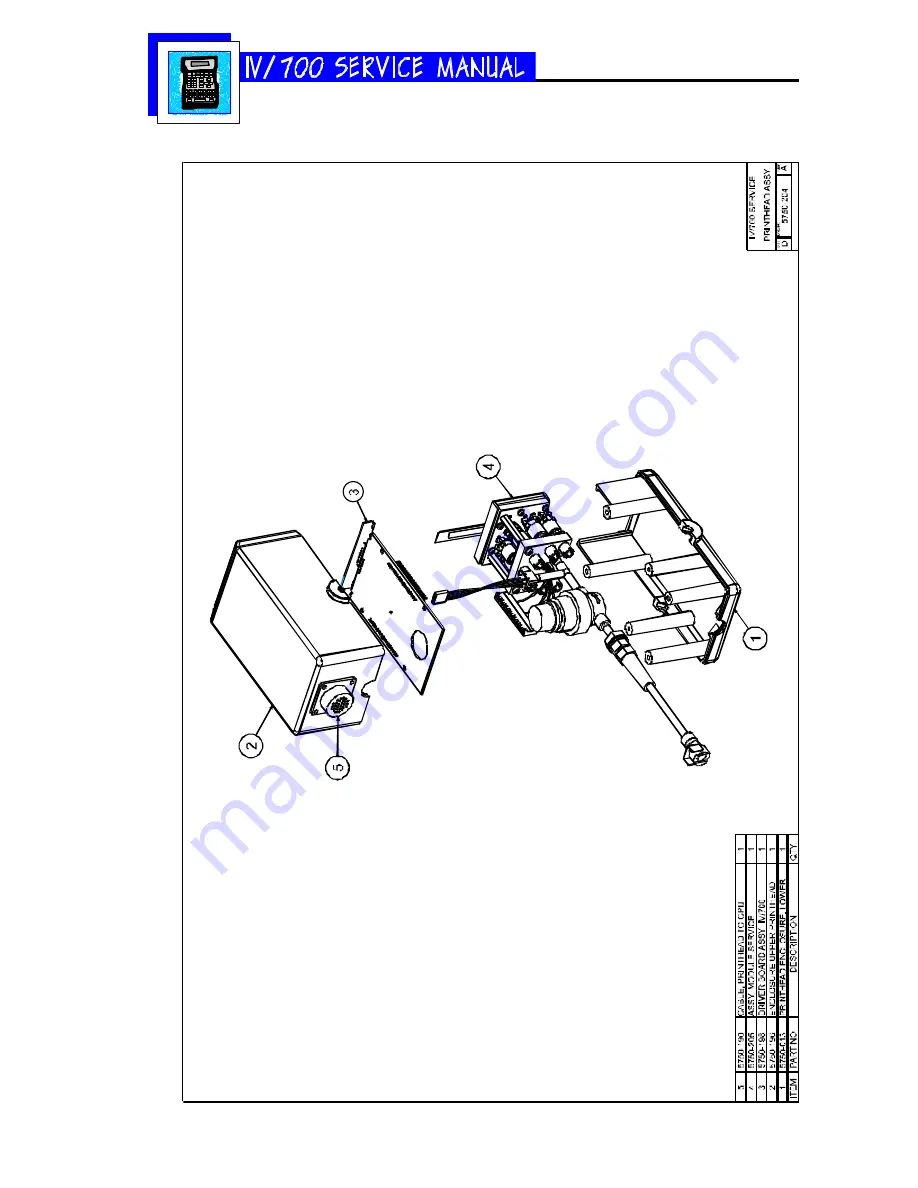 Diagraph I.V./700 Service Manual Download Page 32