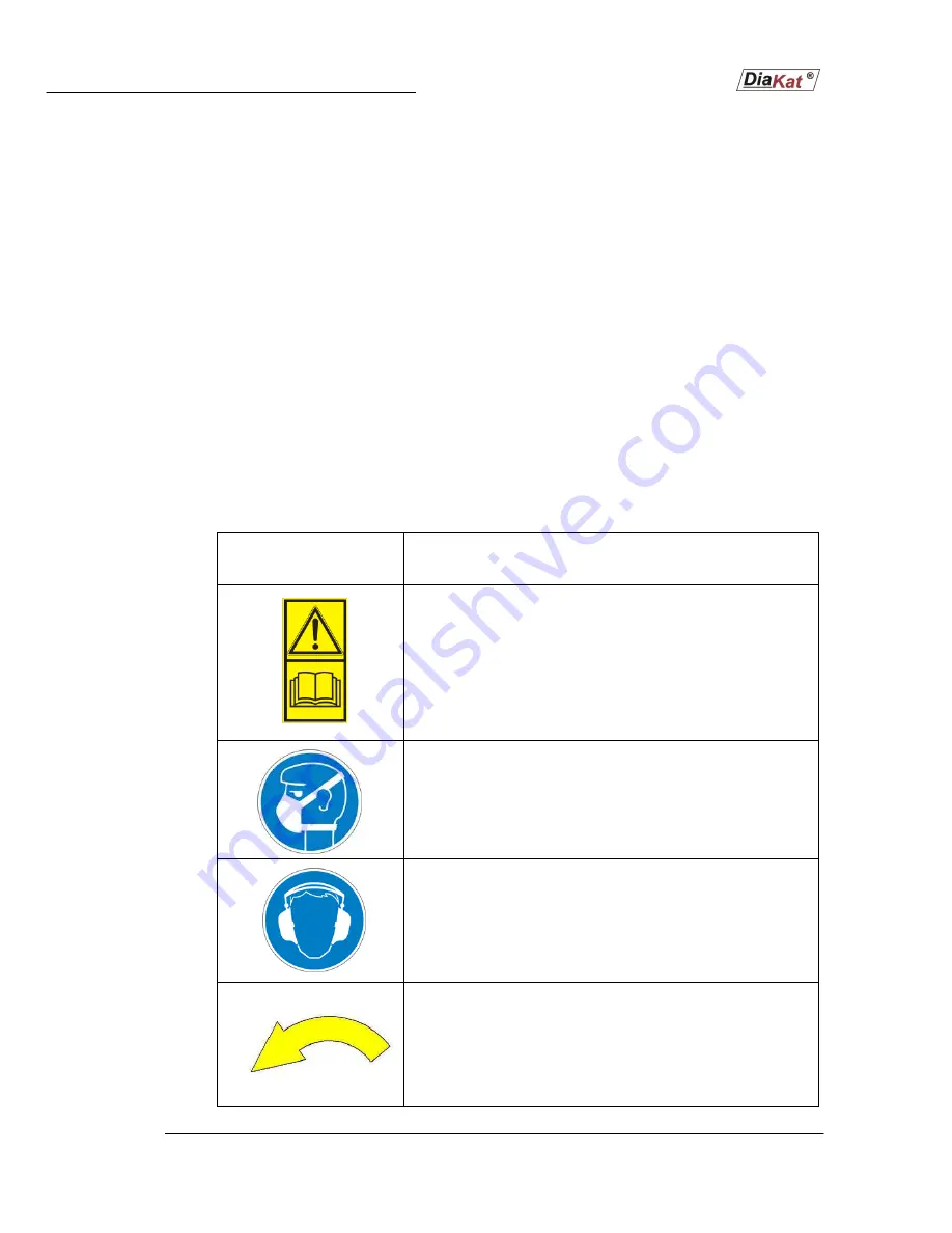 DIAKAT BL-300 Operator'S Manual Download Page 8