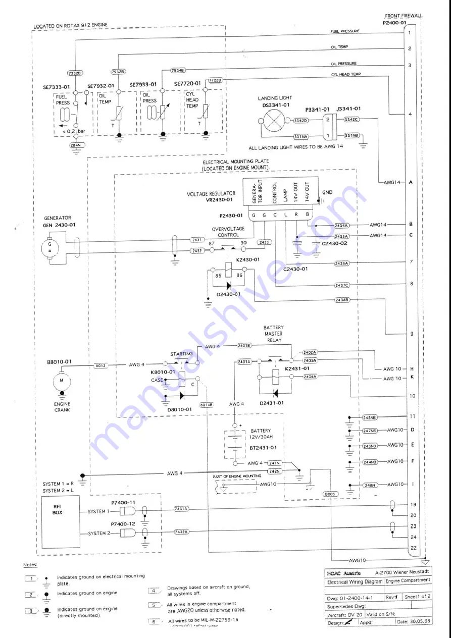 Diamond Aircraft DV 20 KATANA Maintenance Manual Download Page 702