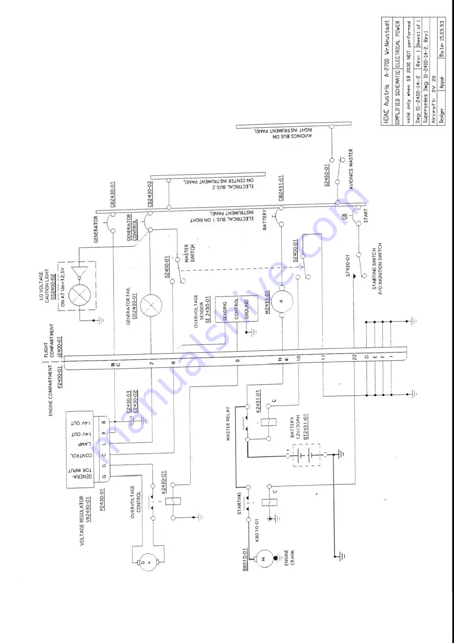 Diamond Aircraft DV 20 KATANA Maintenance Manual Download Page 705