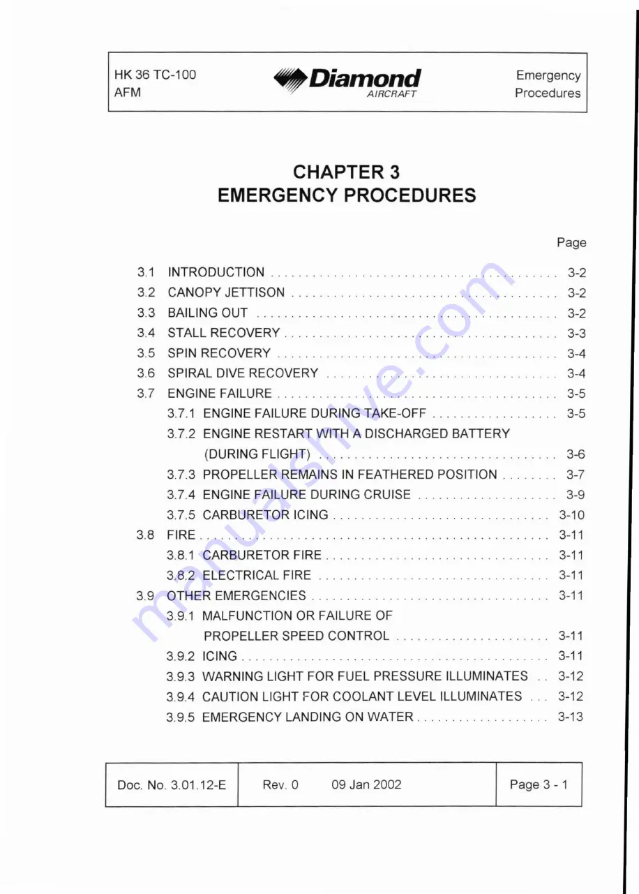 Diamond Aircraft HK 36 TC with ROTAX 912 S Airplane Flight Manual Download Page 33