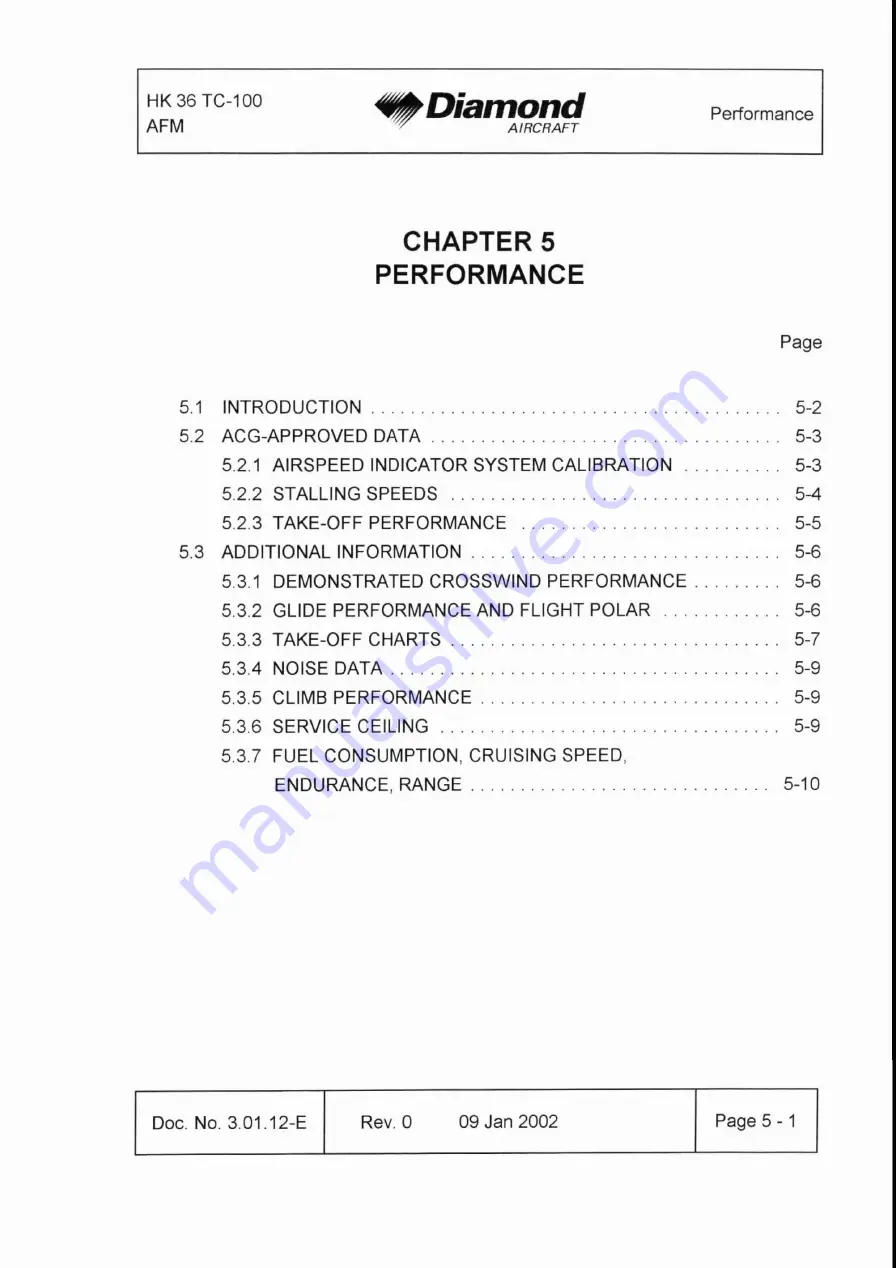 Diamond Aircraft HK 36 TC with ROTAX 912 S Airplane Flight Manual Download Page 76