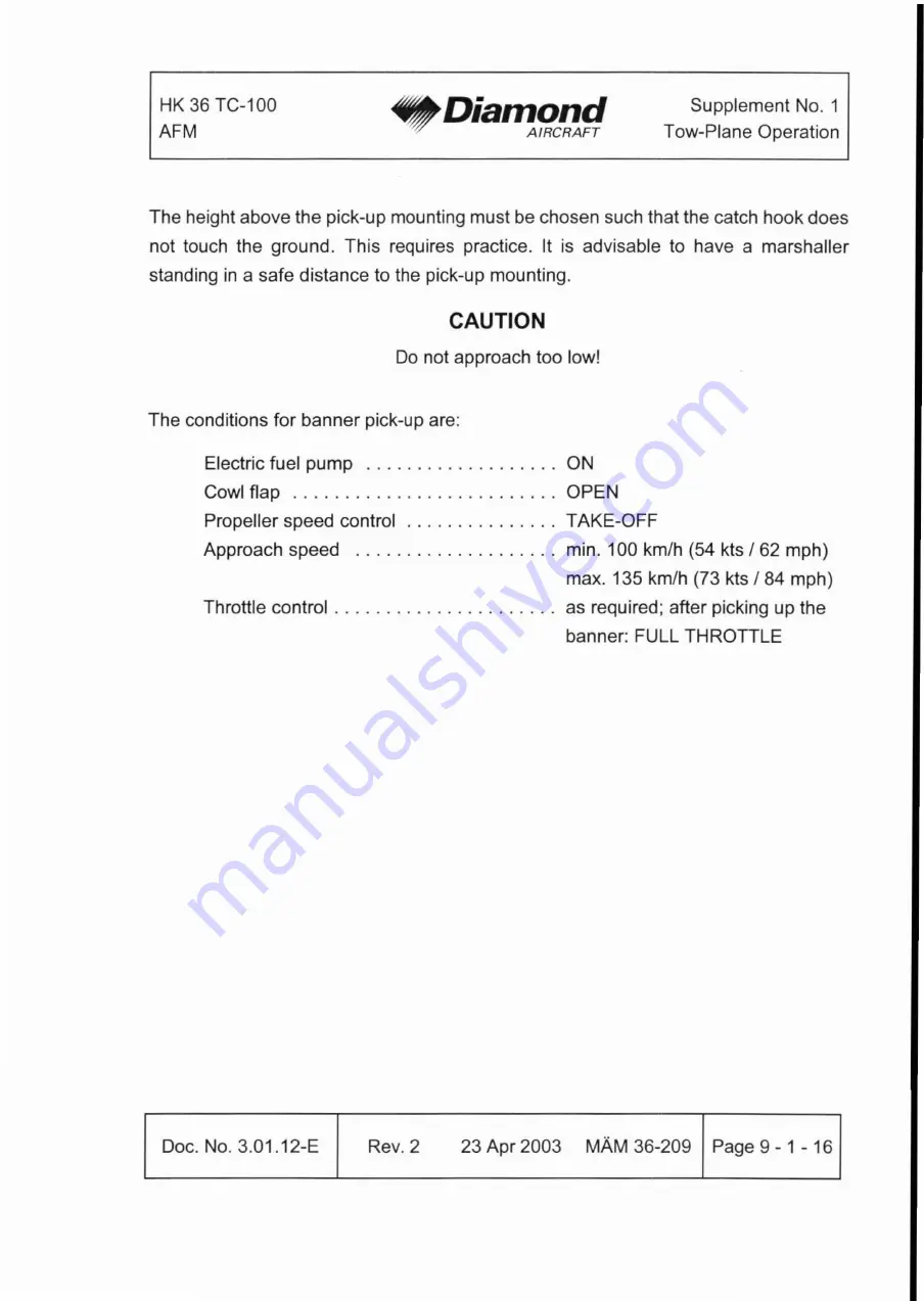 Diamond Aircraft HK 36 TC with ROTAX 912 S Airplane Flight Manual Download Page 142