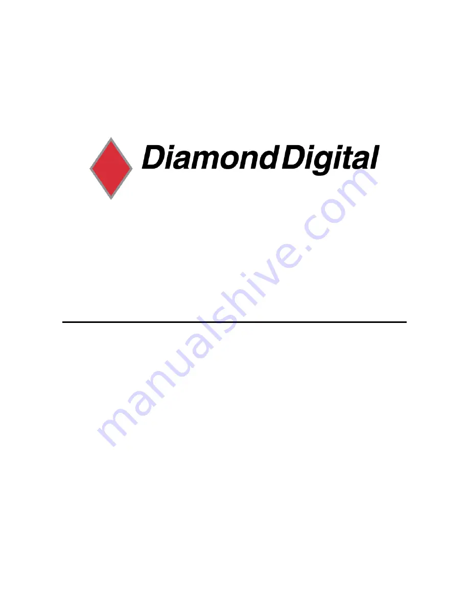 Diamond Digital DIAMOND DIGITAL DV175 Скачать руководство пользователя страница 1