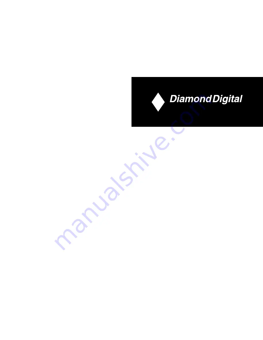 Diamond Digital DV300 Instruction Manual Download Page 1