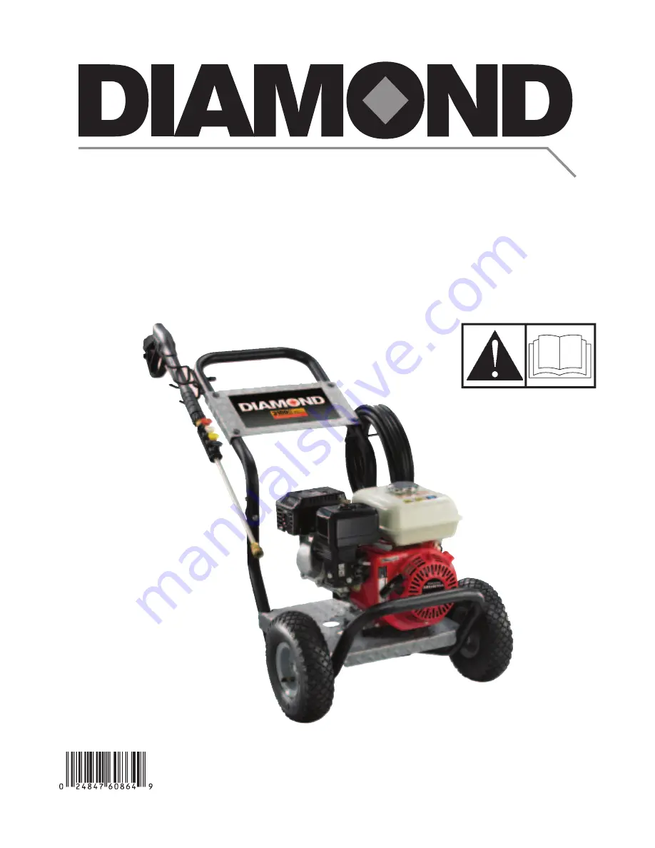 Diamond Power Products 203709GS Operator'S Manual Download Page 1