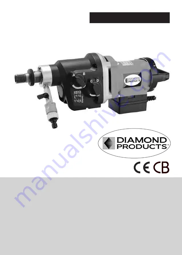 Diamond Products CB733 Operator'S Manual Download Page 3