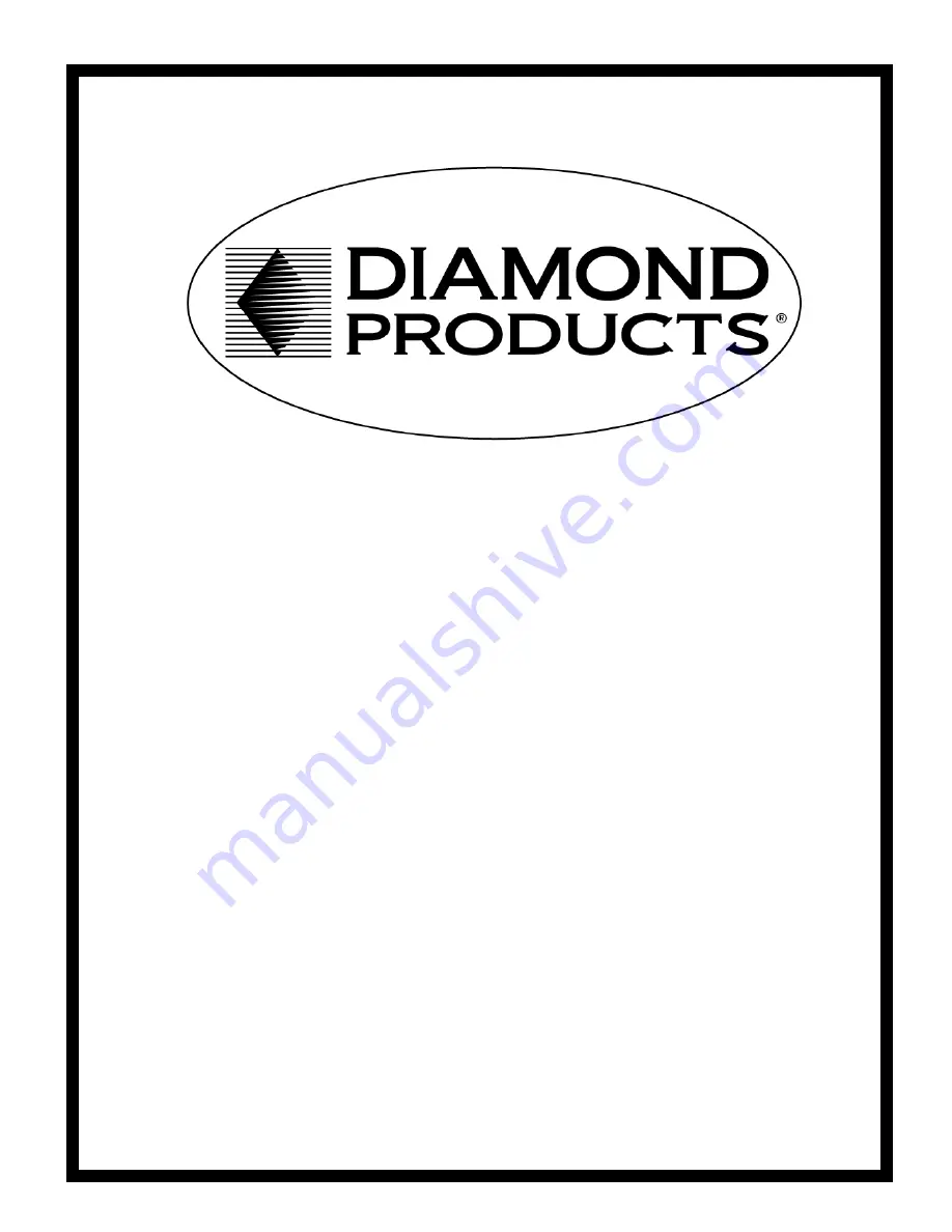 Diamond Products HCH50 Скачать руководство пользователя страница 1