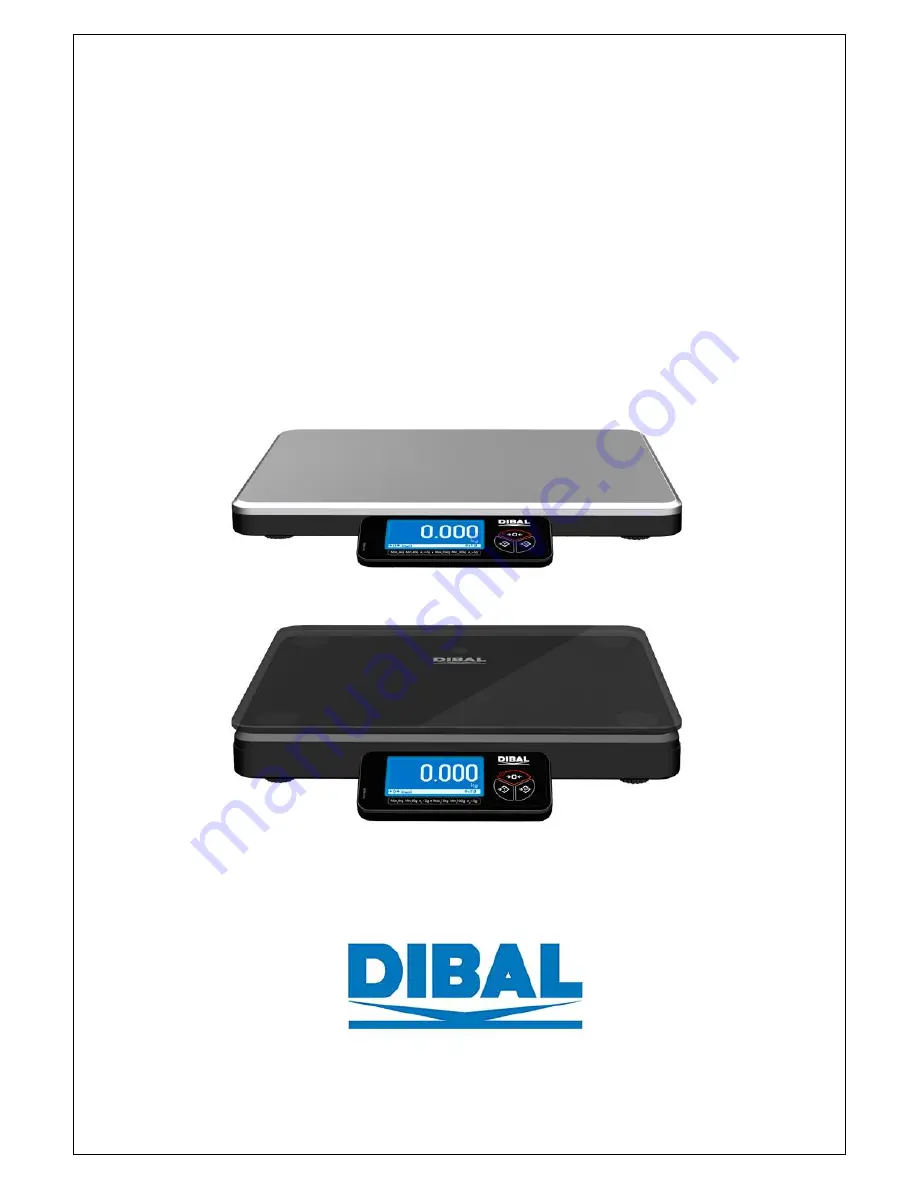 Dibal DPOS400 SERIE Test And Adjustments Manual Download Page 1