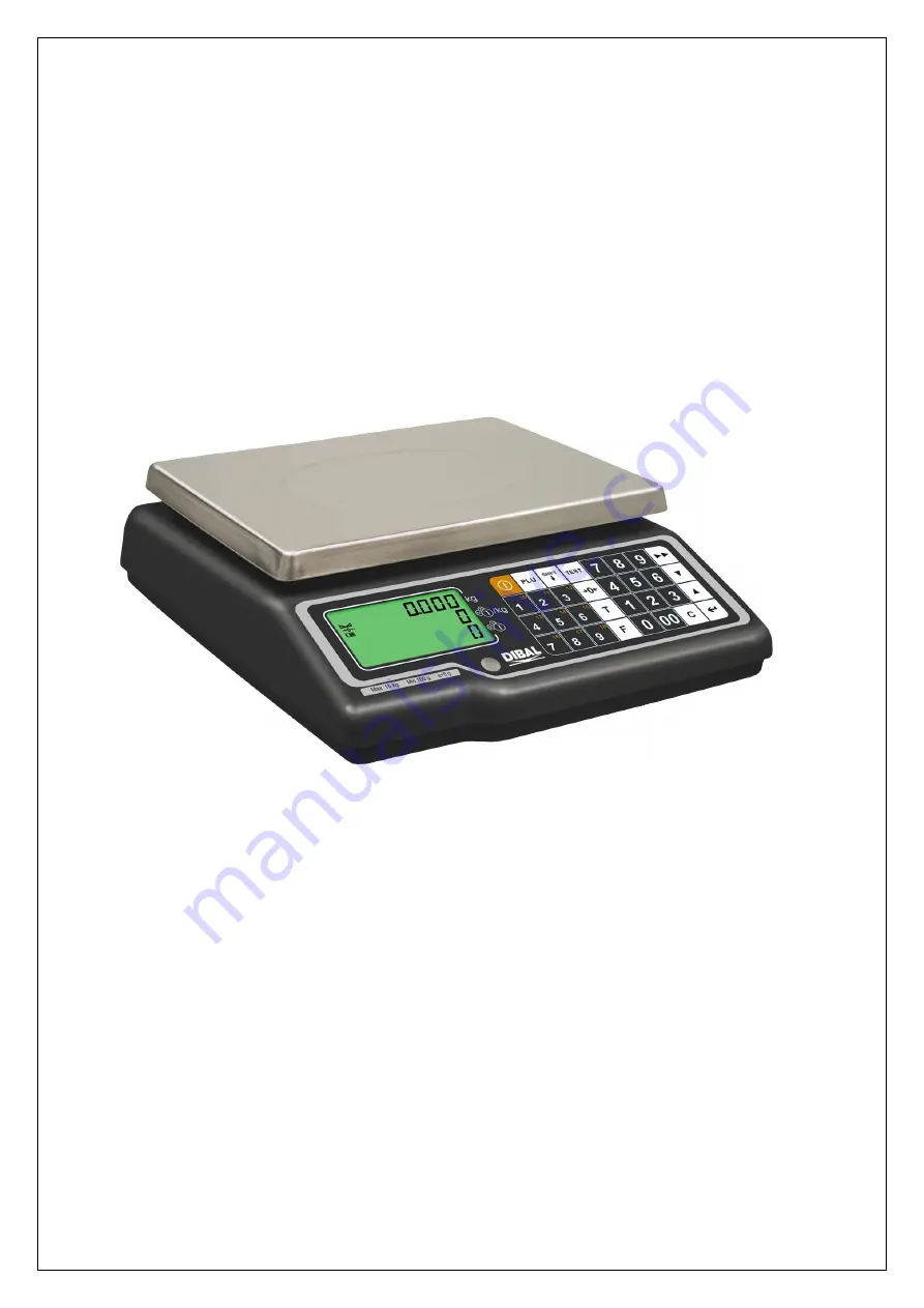 Dibal G300 Series User Manual Download Page 1