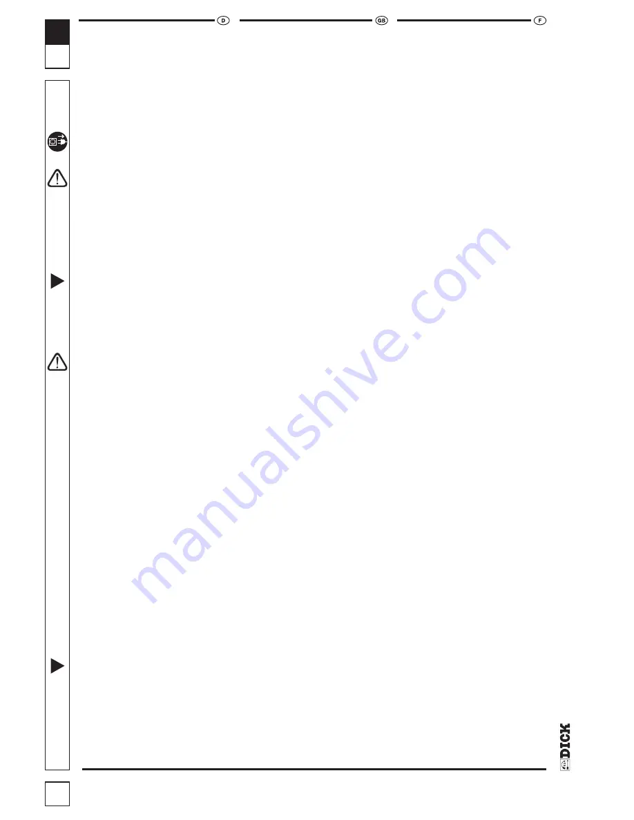 Dick KL-205 Operating Instructions Manual Download Page 28