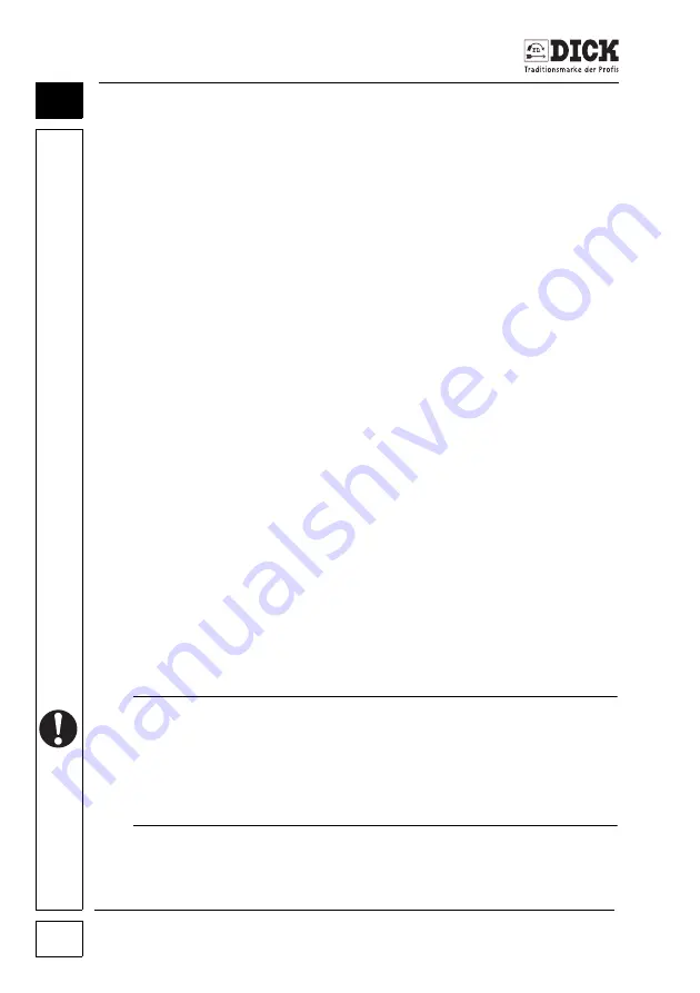 Dick SM-200 TE Operating Instructions Manual Download Page 50