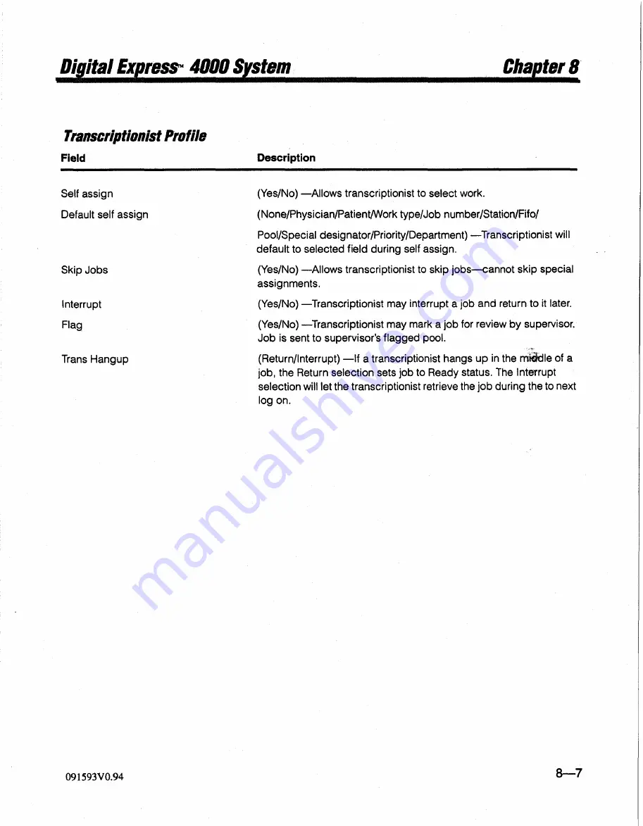 Dictaphone Digital Express DX4000 Operator'S Manual Download Page 169