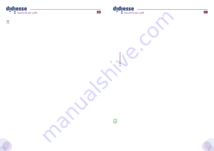 DIDIESSE DIDI Instructions For Use And Maintenance Manual Download Page 16