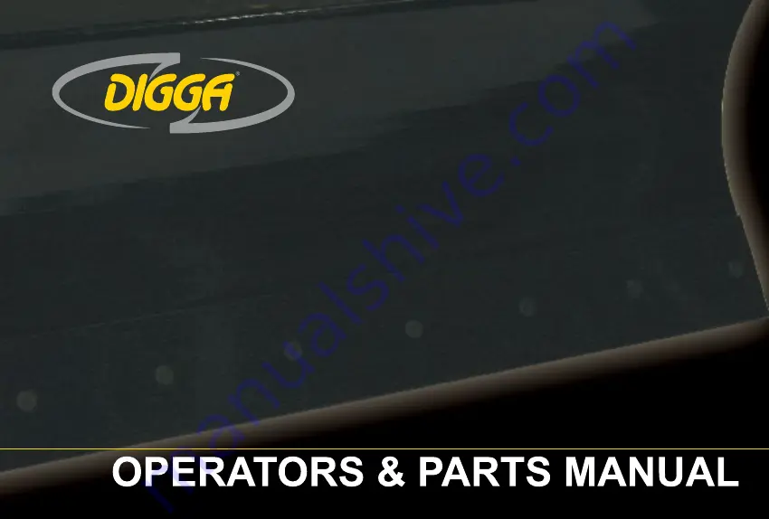 Digga DOZER BLADE Operator'S & Parts Manual Download Page 1